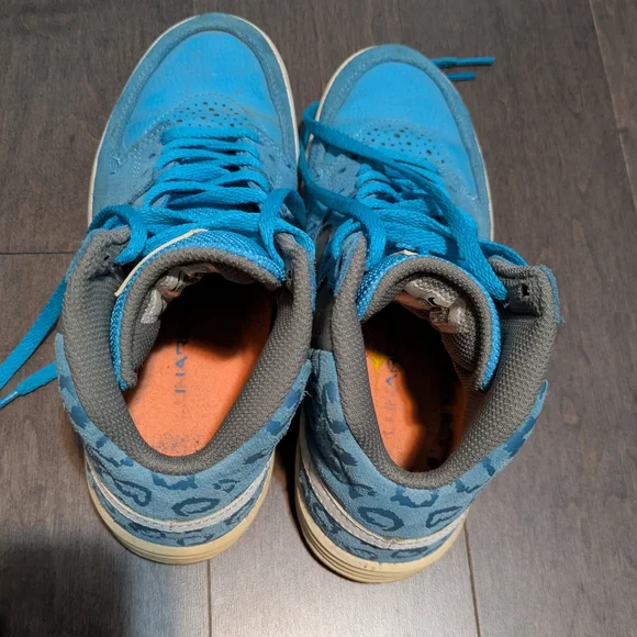 Nike Kids Blue High-Top Sneakers - Picture 10 of 10